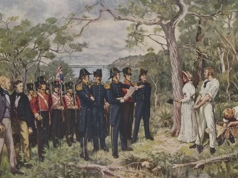 1861-George Pitt Morison - La fondazione di Perth nel 1829